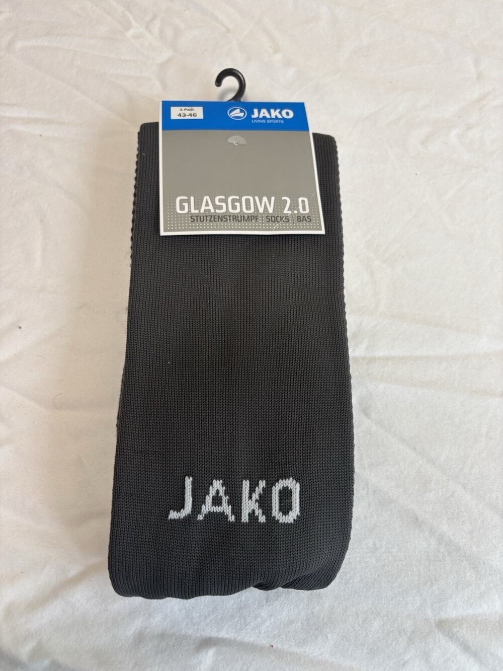 NWT Jako Unisex Socks Gray Training Athletic Soccer Blokecore mens size 10-12